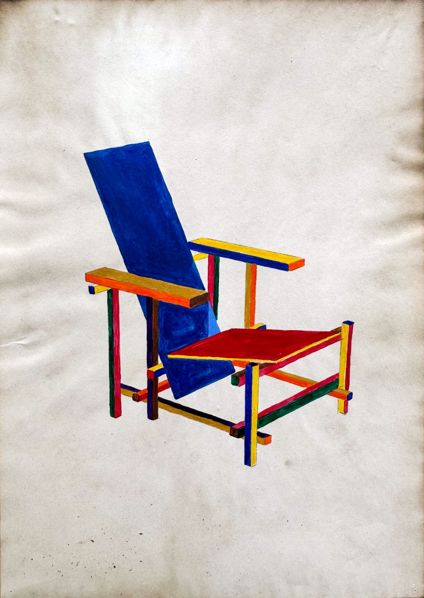 Gerrit rietveld armchair hotsell