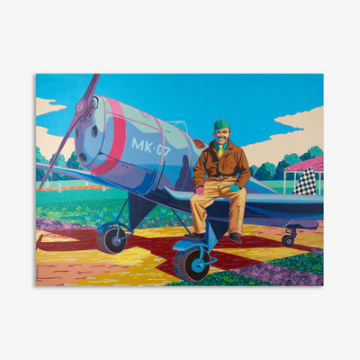 Pvt. Mickey Kane on a Training Plane, 2020