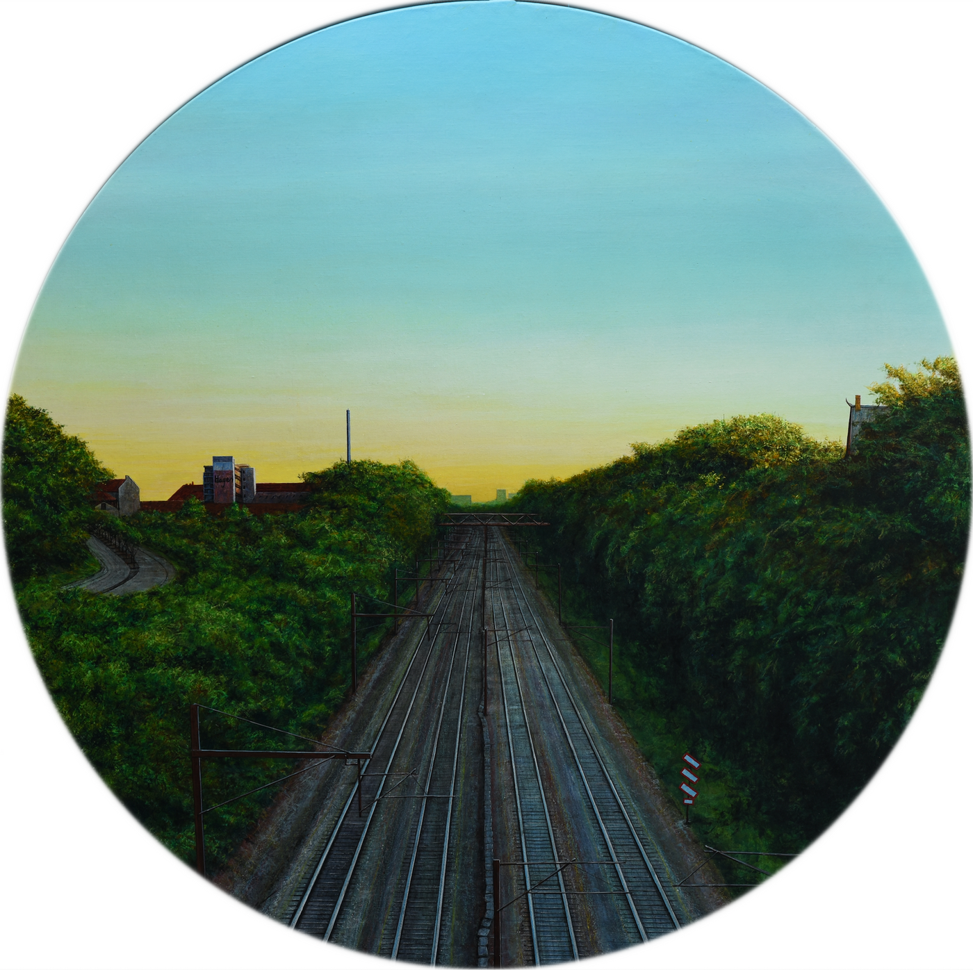Solnedgang over benelegemet, 2021